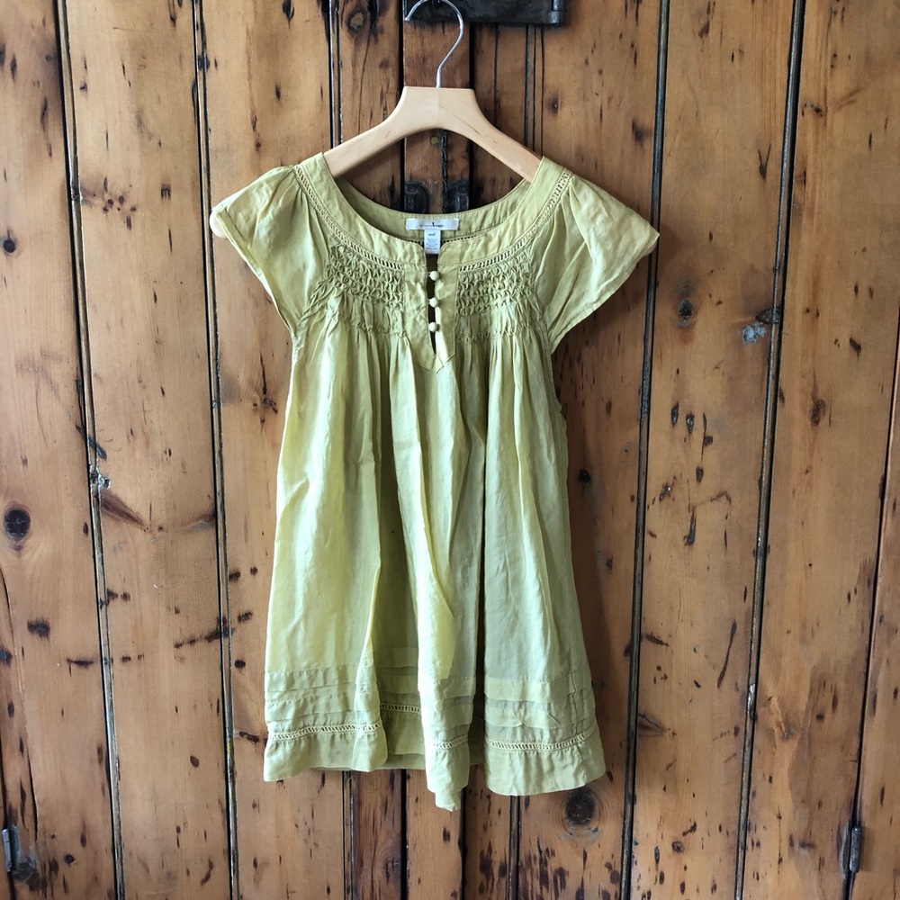Trinity Pale Yellow Detail Top